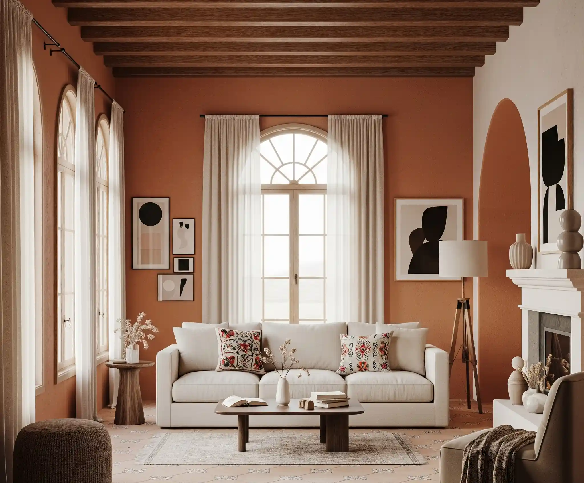 Interior de una vivienda tranquila y moderna